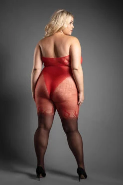 Flame Body Stocking(Flame Body Stocking) -Serpent Lane Crotchlessombreflamepatternbodystockingqueensize 1