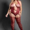 Plus Size Snakeskin Body Stocking(Plus Size Snakeskin Body Stocking)