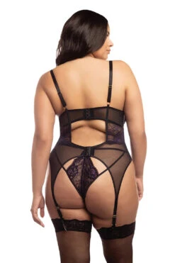 Serpent Lane -Serpent Lane DemiPaddedShelfCupMerrywidoww OverlayLace PantyBlackPlusSize 0fd725cd 4d7f 4d2a 865c faf4a13c7cd4