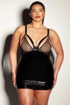 Serpent Lane 57 Plus Size Viv Fishnet Dress(Plus Size Viv Fishnet Dress)