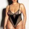 Plus Size Frisky Fishnet Teddy(Plus Size Frisky Fishnet Teddy)