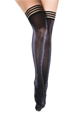 Kix'ies Grey Shimmer Thigh Highs(Kixies Grey Shimmer Thigh Highs)