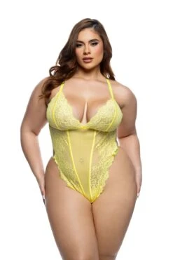 Kiss & Bloom Teddy(Kiss Bloom Teddy) -Serpent Lane Kiss BloomTeddyPlusSizeYellow