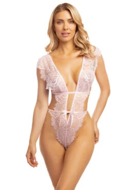 Imani Teddy(Imani Teddy) 8 Imani Teddy(Imani Teddy) -Serpent Lane LaceSoftCupHighLegTeddyPink