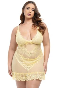 Plus Size Lacey Babydoll(Plus Size Lacey Babydoll)