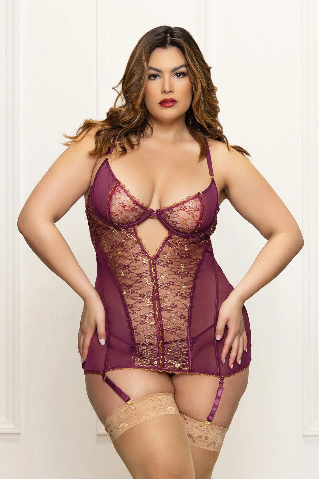 Plus Size Delilah Chemise(Plus Size Delilah Chemise) 1 Plus Size Delilah Chemise(Plus Size Delilah Chemise)