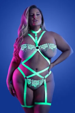 Night Vision Teddy(Night Vision Teddy) -Serpent Lane glowinthedarkplussizeteddy