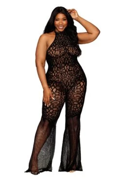 Plus Size Bell-Bottom Body Stocking(Plus Size Bellbottom Body Stocking)