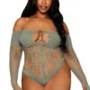Plus Size Sage Teddy(Plus Size Sage Teddy)