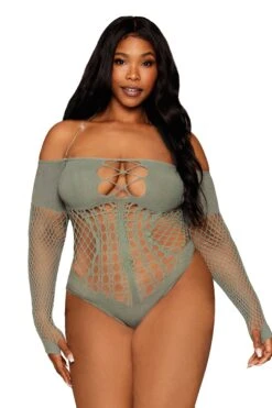 Plus Size Sage Teddy(Plus Size Sage Teddy)