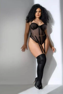 Jova Teddy(Jova Teddy) -Serpent Lane plussizefishnetbodysuitgoldchain