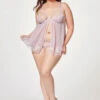 Plus Size Lavender Babydoll(Plus Size Lavender Babydoll)