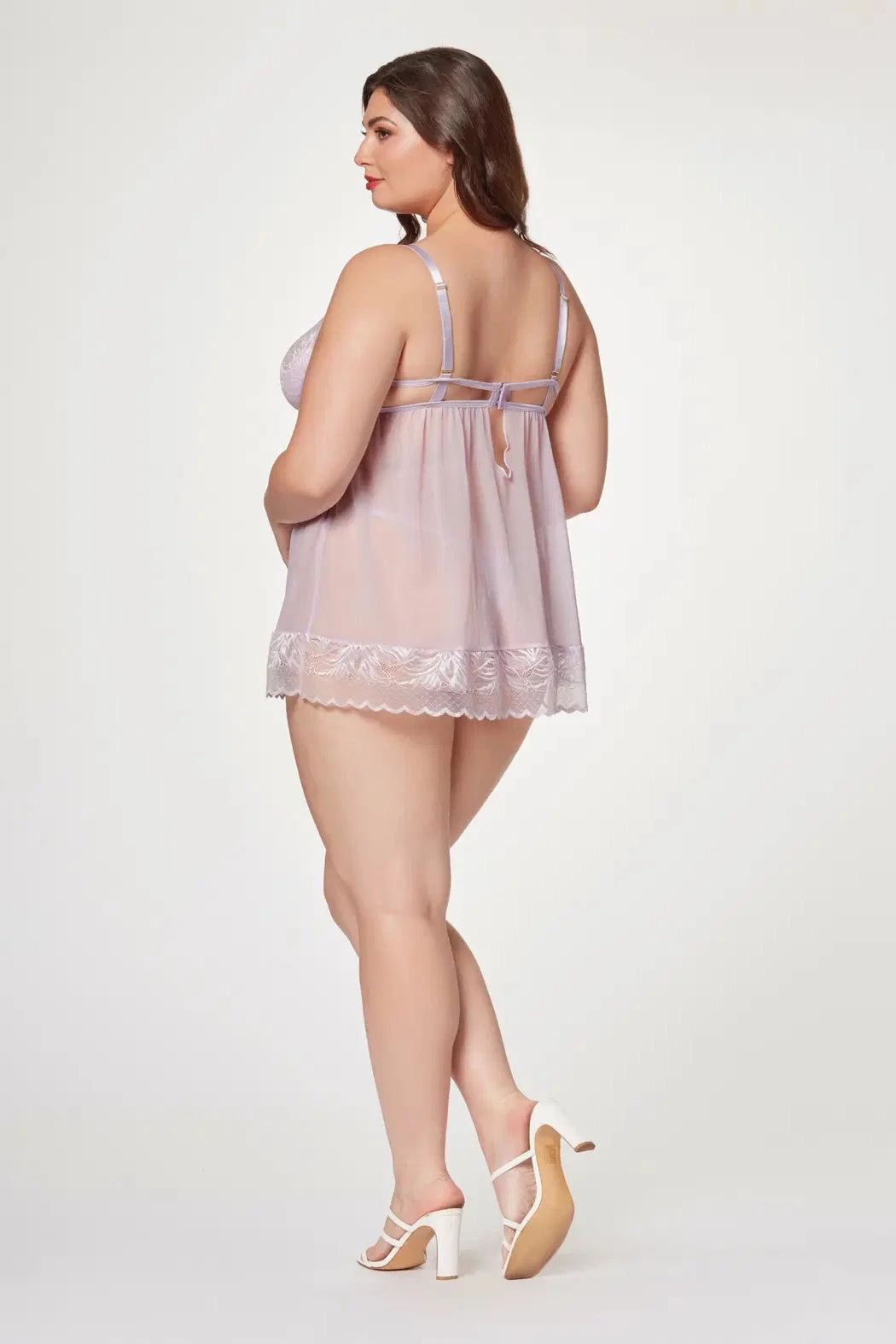 Plus Size Lavender Babydoll(Plus Size Lavender Babydoll) 2 Plus Size Lavender Babydoll(Plus Size Lavender Babydoll) - Image 2