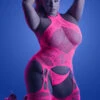 Plus Size Lumen Halter Body Stocking(Plus Size Halter Body Stocking)