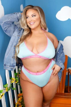 "Fresh" Bra Set(Fresh Bra Set) 6 "Fresh" Bra Set(Fresh Bra Set) -Serpent Lane plussizepowderblueandpinkbraset