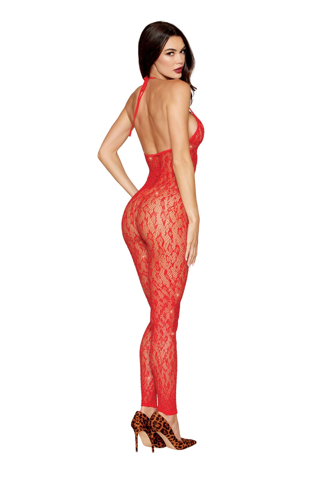 Red Leopard Bodystocking(Red Leopard Bodystocking) 2 Red Leopard Bodystocking(Red Leopard Bodystocking) - Image 2