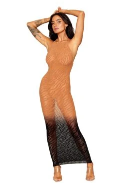 Zebra Ombre Body Stocking(Zebra Ombre Body Stocking)