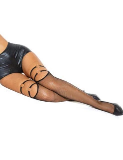 Fishnet Strap Thigh Highs(Fishnet Strap Thigh Highs) -Serpent Lane sexyfishnetthighhighswithlegbands